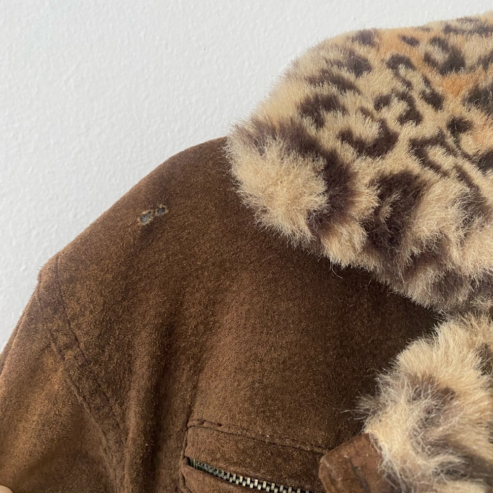 Vintage Leopard Moto Jacket - Picture 3 of 8